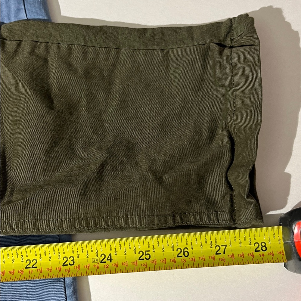 Femme Fatale Made in Italy set of 3 Pairs of Straight Leg pants sz Large Green - Picture 5 of 10